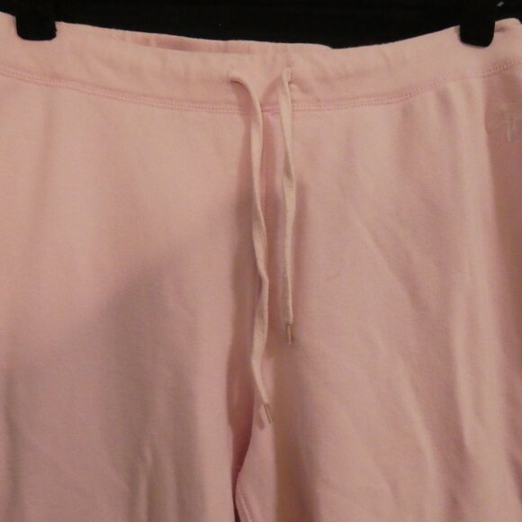 SPORTEK | medium | Light Pink Sweatpants With Drawstring | White Side Stripe - Picture 4 of 16
